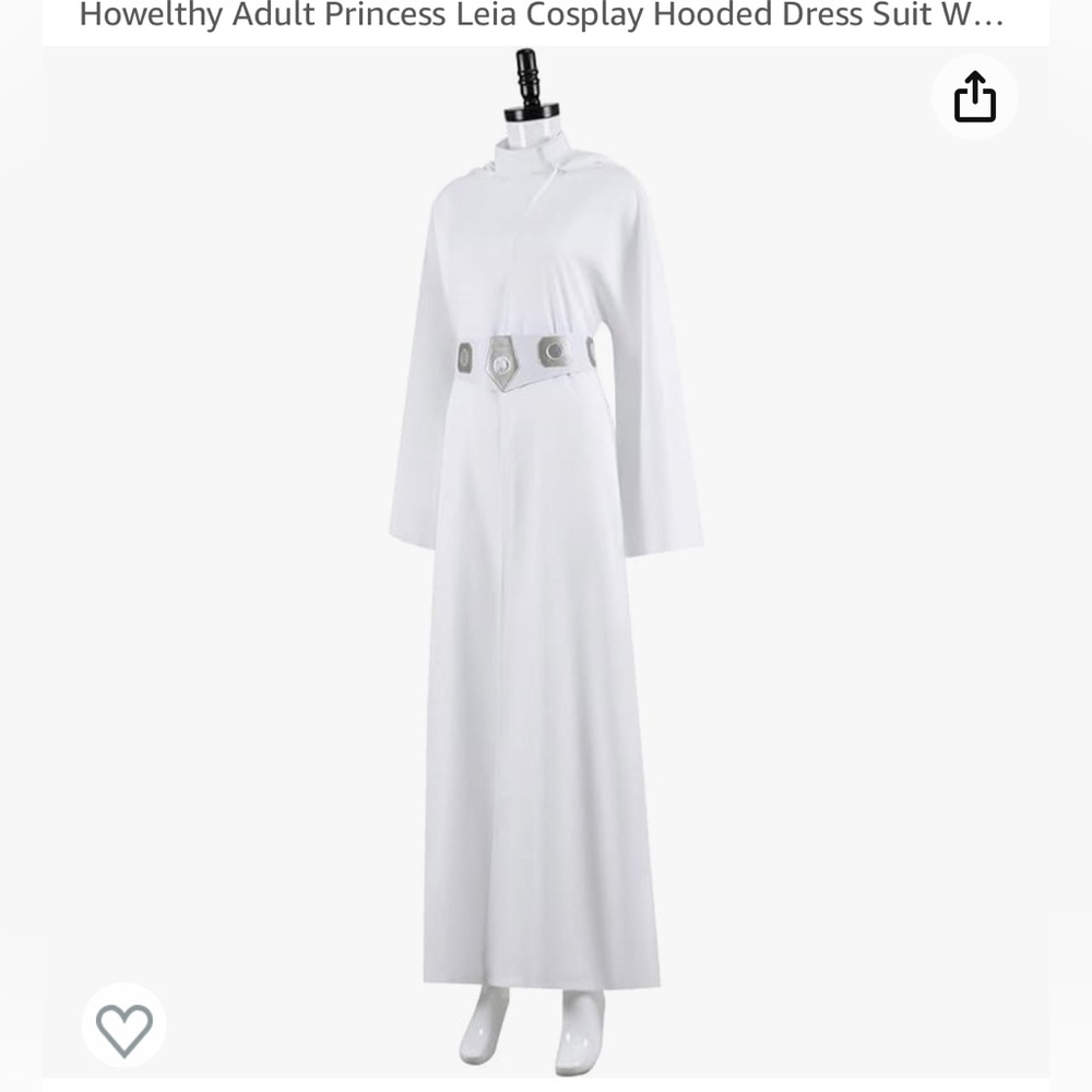 Adult Princess Leia hooded Dress Costume